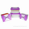 Gift Cardboard Boxes, Made of Cardboard and Diamond, Outer Layer with PVC